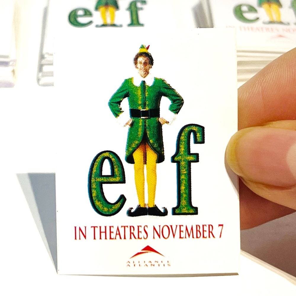 Vintage Elf Movie Premiere Lot of 100 Stickers Will Farrell Christmas Buddy 2003